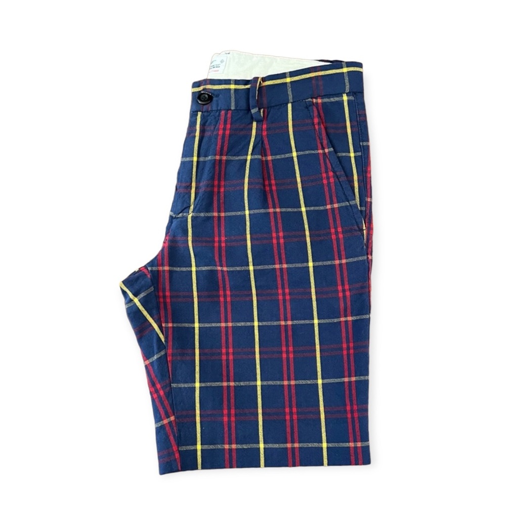 Gant Rugger 9” Plaid Cotton‎ Shorts Blue/Red/Yellow Like New